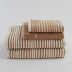 Salento Stripe Sundown Bathroom Set - Tan