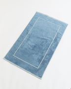 Border Bath Mat - Blue Haze
