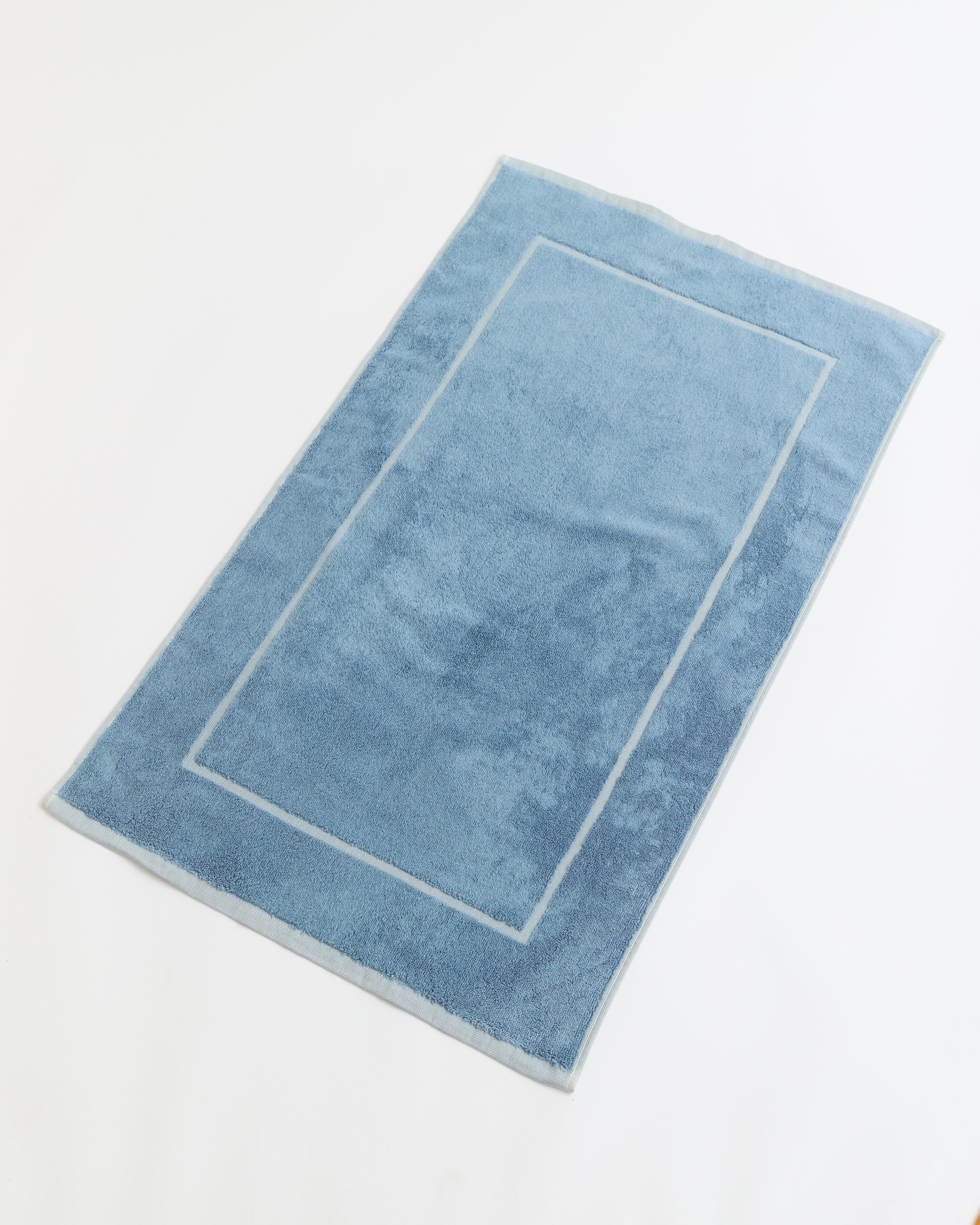 Border Bath Mat - Blue Haze