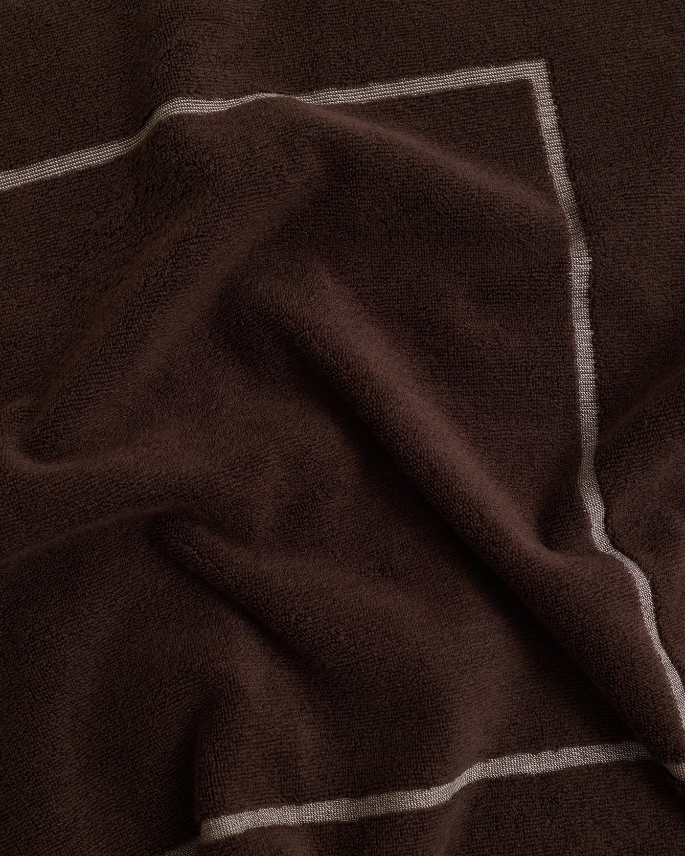 Close crop of the 600GSM looped cotton pile