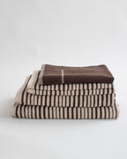Salento Stripe Bath Sheet - Affogato