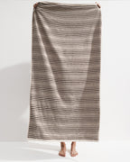 Salento Stripe Bath Sheet - Affogato