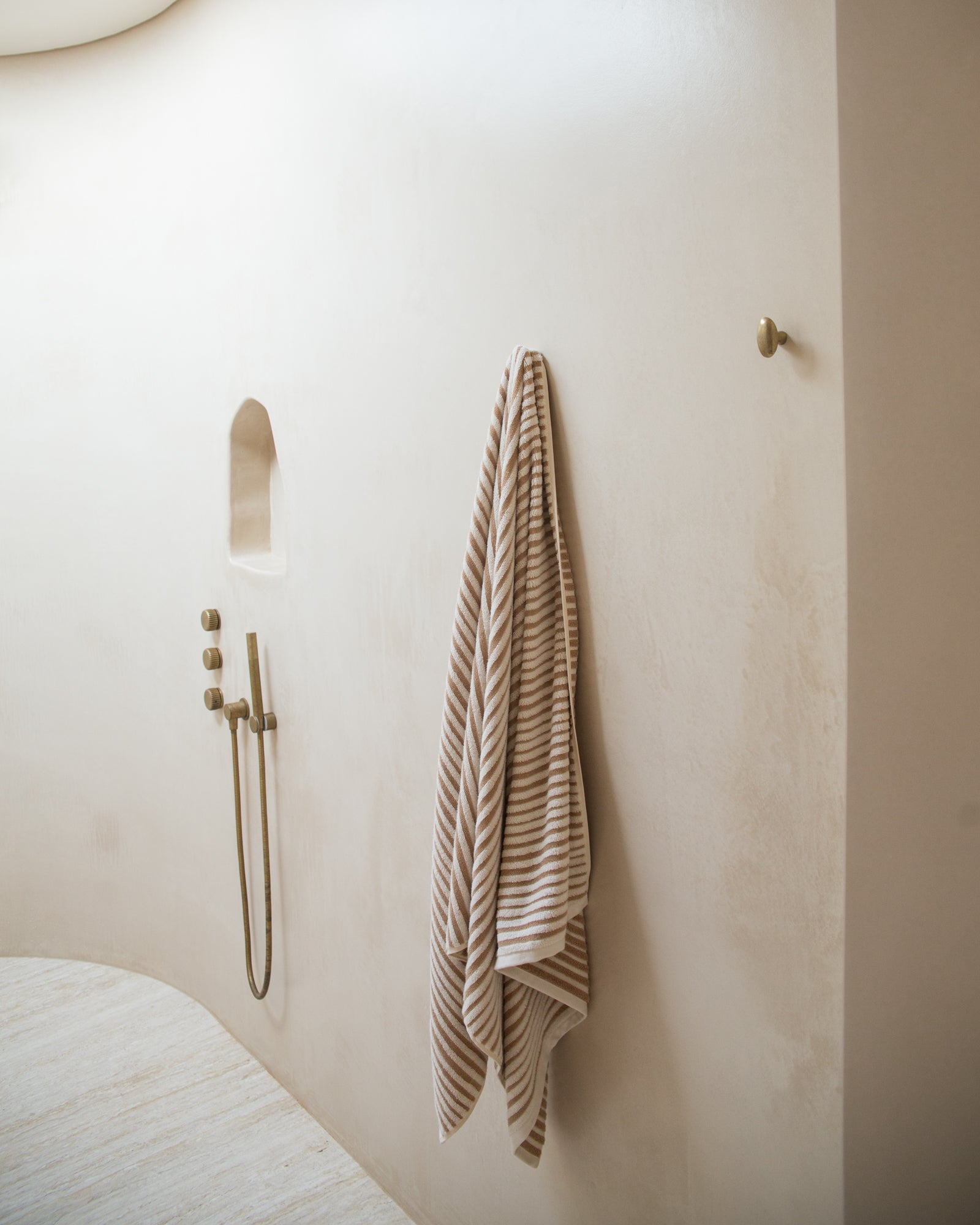 Salento Stripe Bath Sheet - Tan