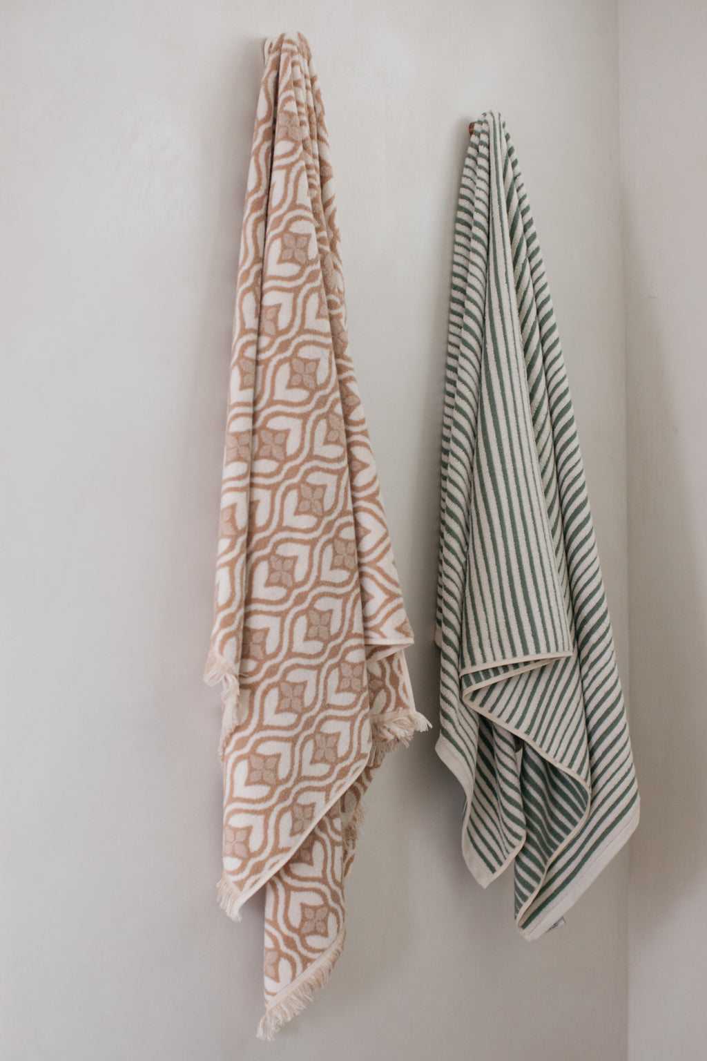 Salento Stripe Bath Sheet - Cactus