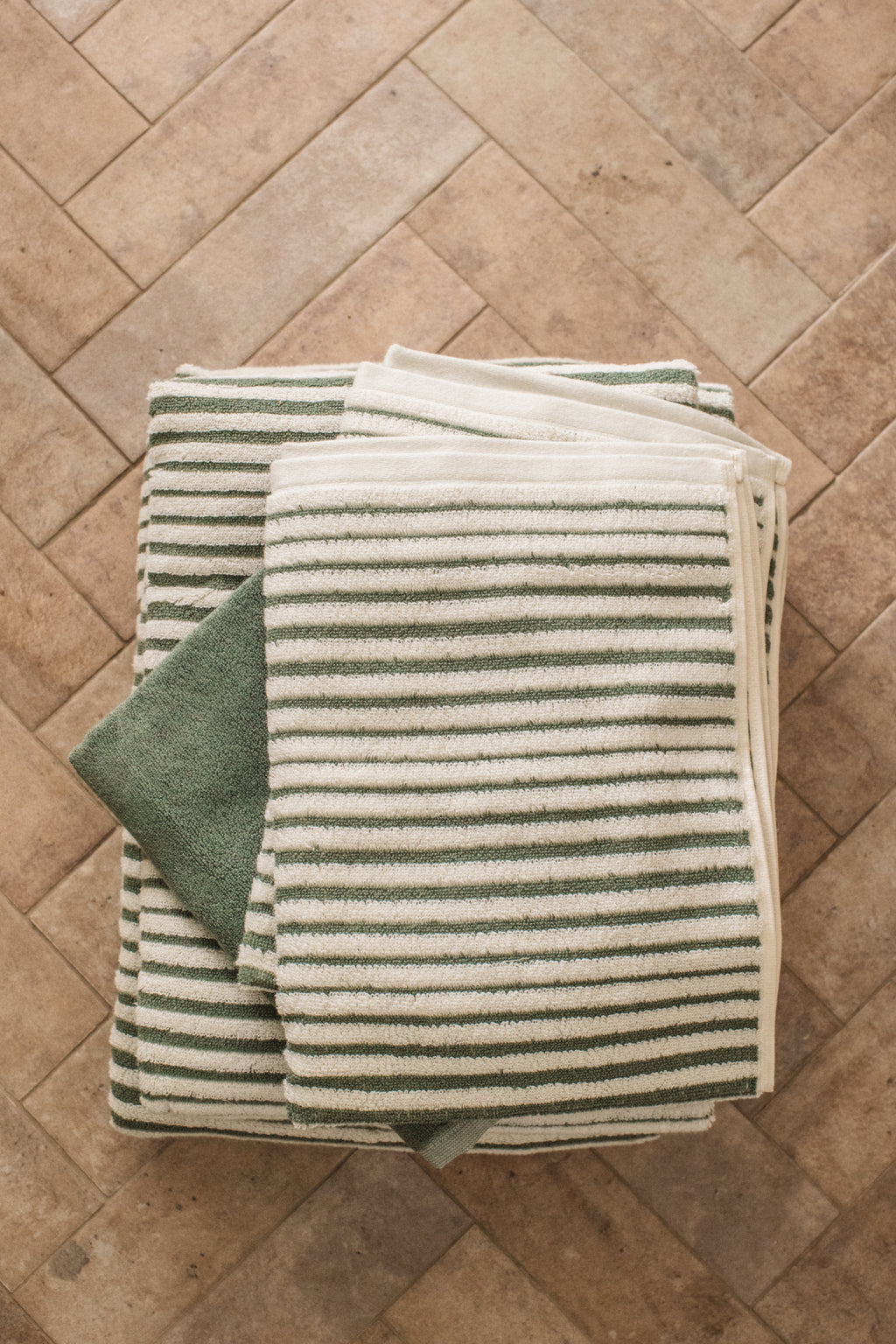 Salento Stripe Sundown Bathroom Set - Cactus