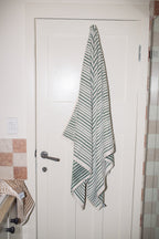 Salento Stripe Duo Bath Sheet Set - Cactus