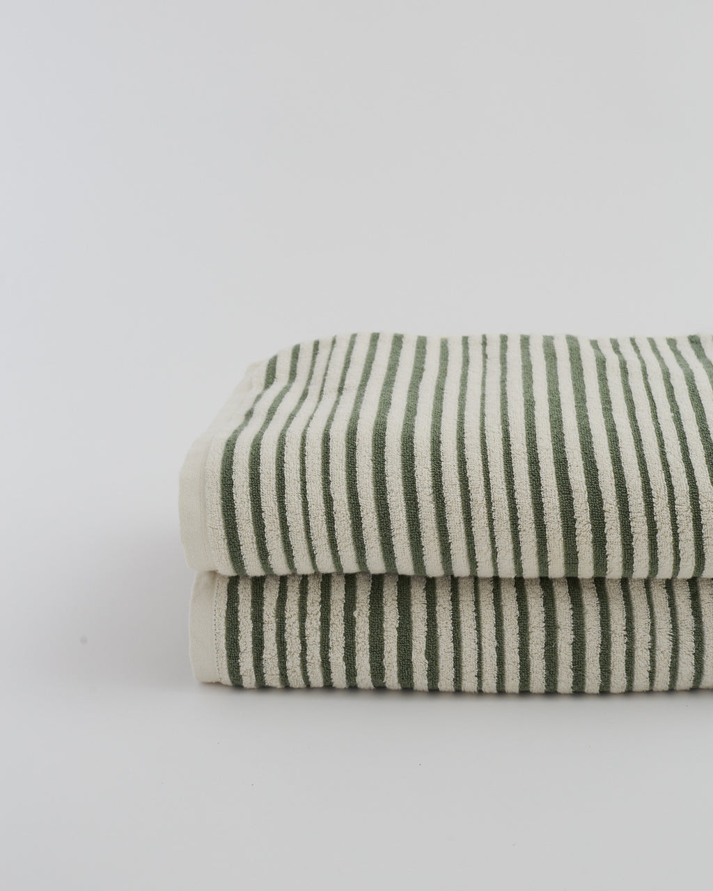 Salento Stripe Duo Bath Sheet Set - Cactus