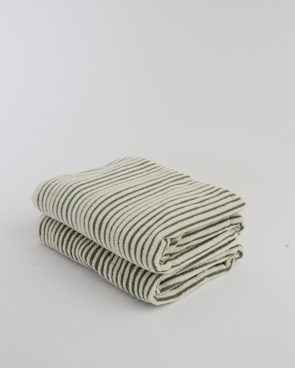 Salento Stripe Duo Bath Sheet Set - Cactus
