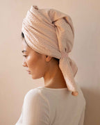 Blush | The Repair Wrap seen from behind, tied at the nape