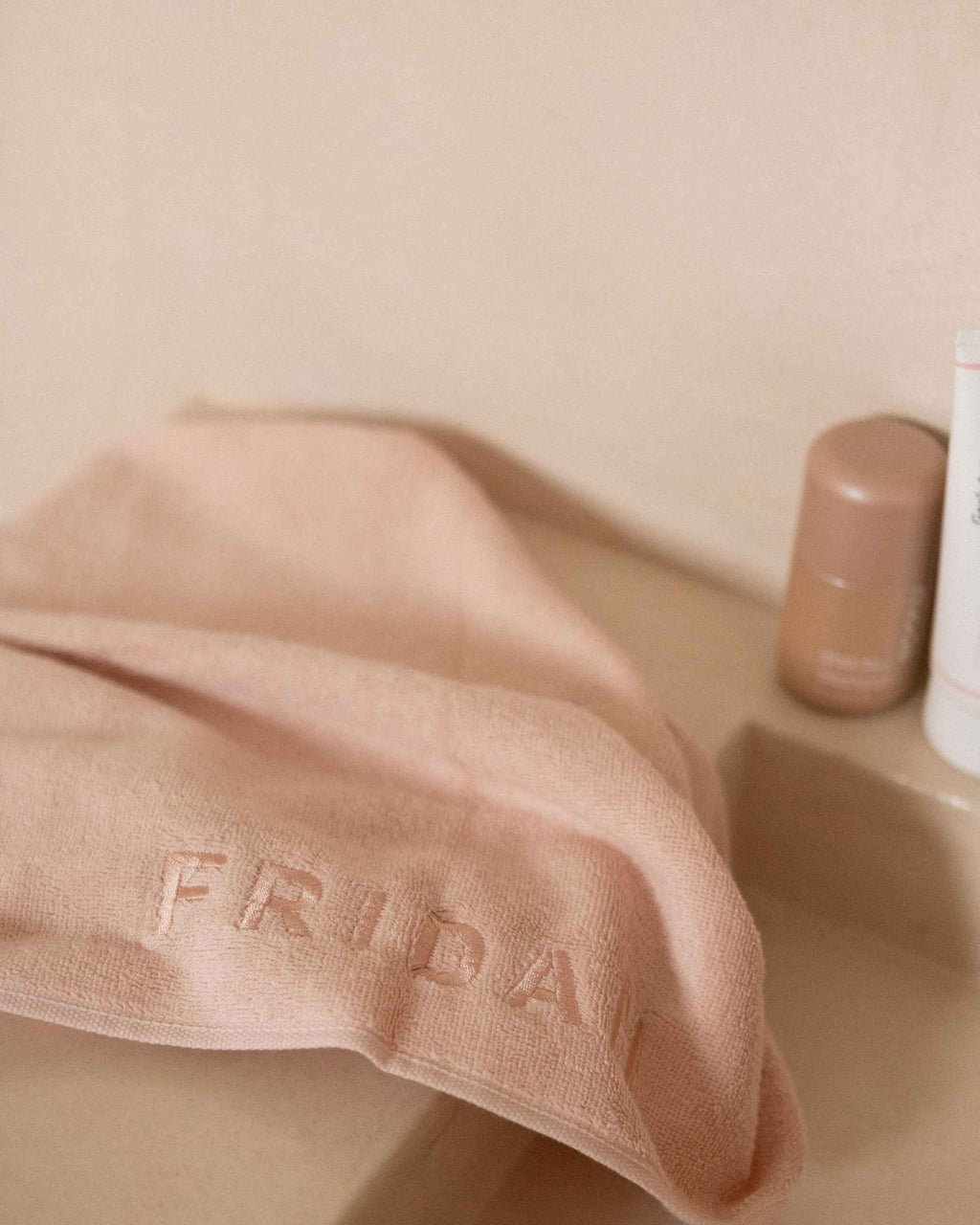 The Barrier Towel draped on bench