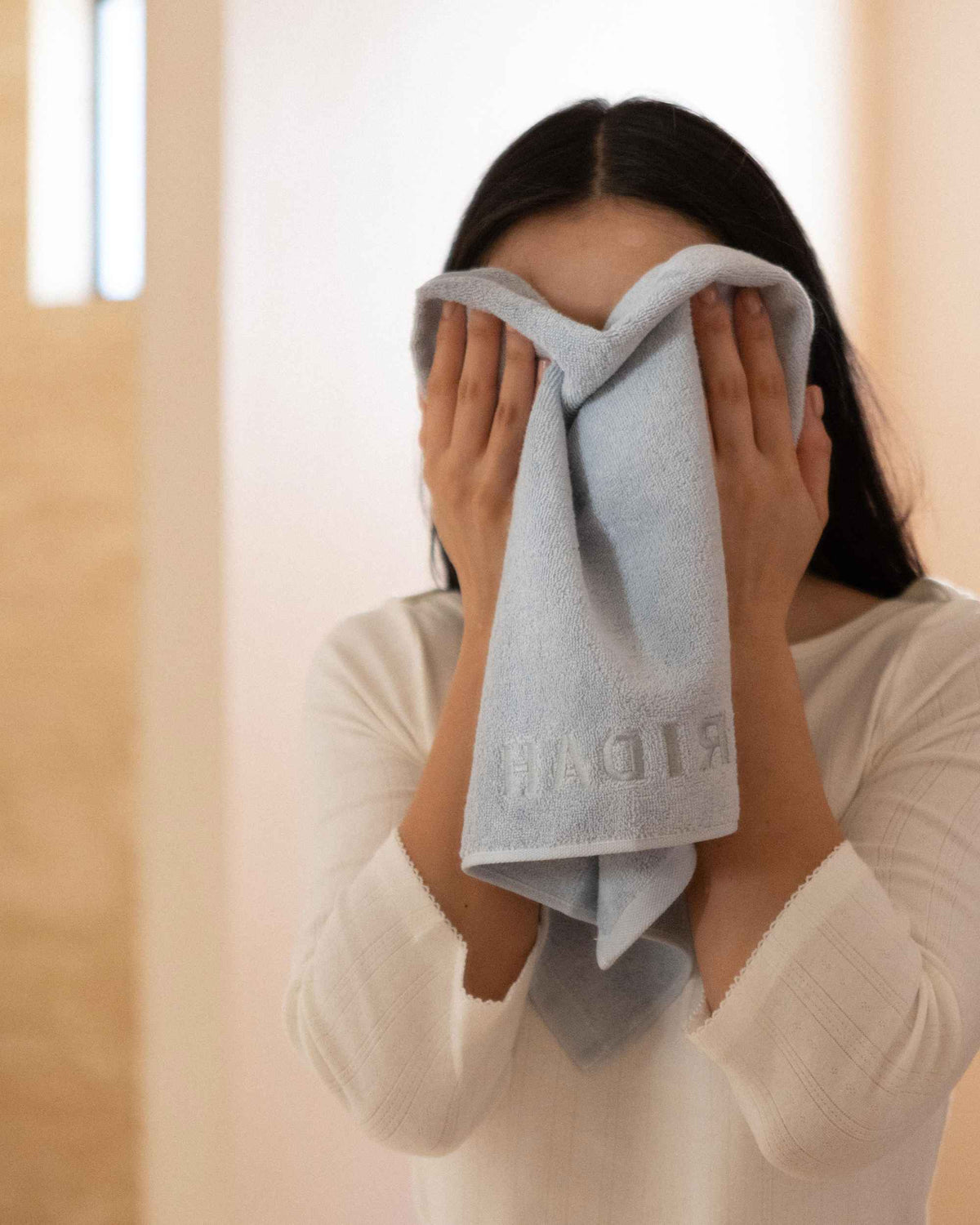 The Barrier Towel in use