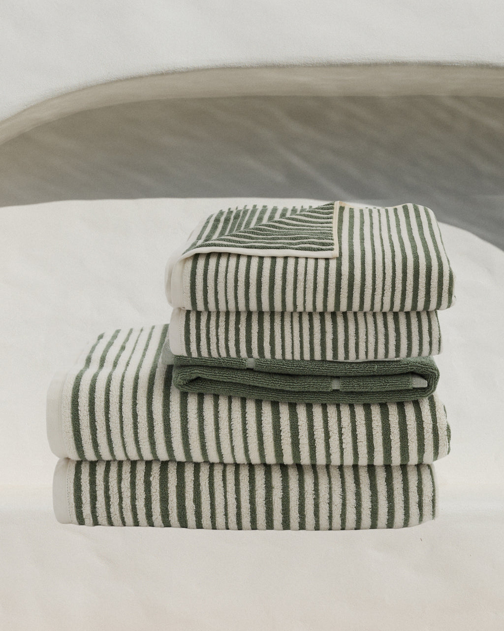 Salento Stripe Sundown Bathroom Set - Cactus