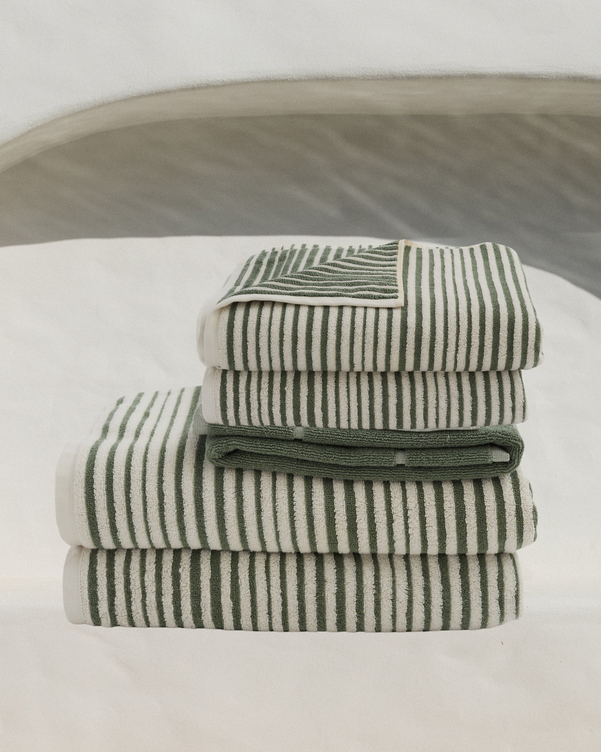 Salento Stripe Sundown Bathroom Set - Cactus